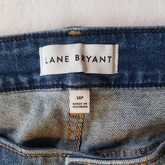 LANE BRYANT High Rise Skinny 16P Flex Magic Waistband Signature Fit Faded Wash - Picture 6 of 8